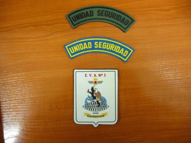  Alog 21 y EVA 3 Emblemas militares de caucho y tela Sevilla