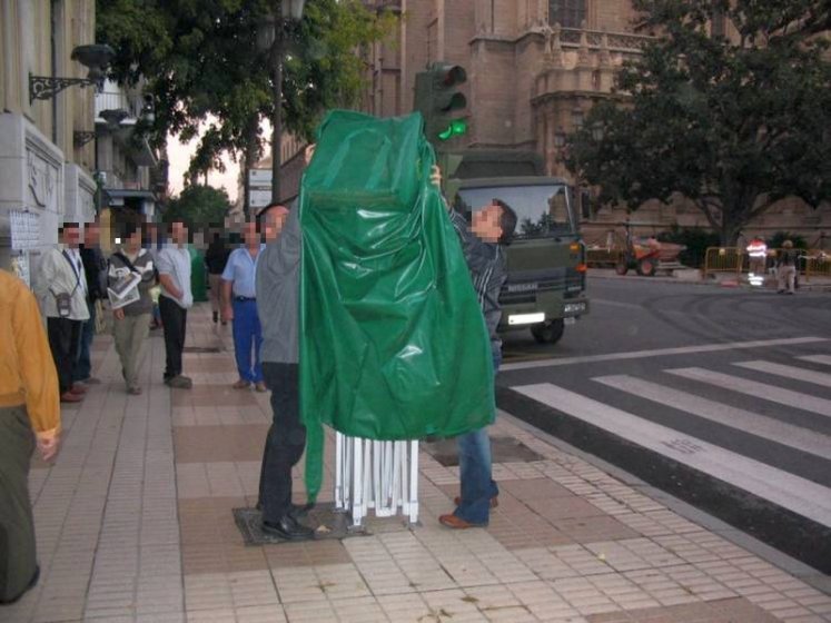 Carpa plegable stand exteriores  Sevilla