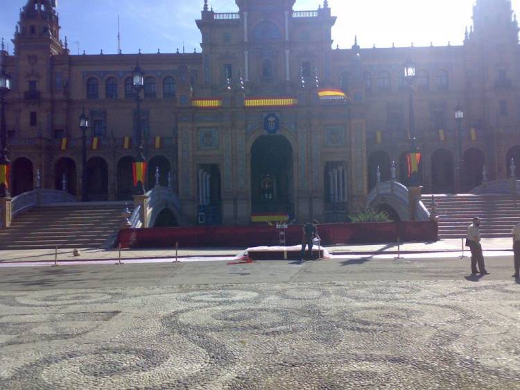 Fachada de Capitanía a la Plaza de España DIFAS 07 Sevilla