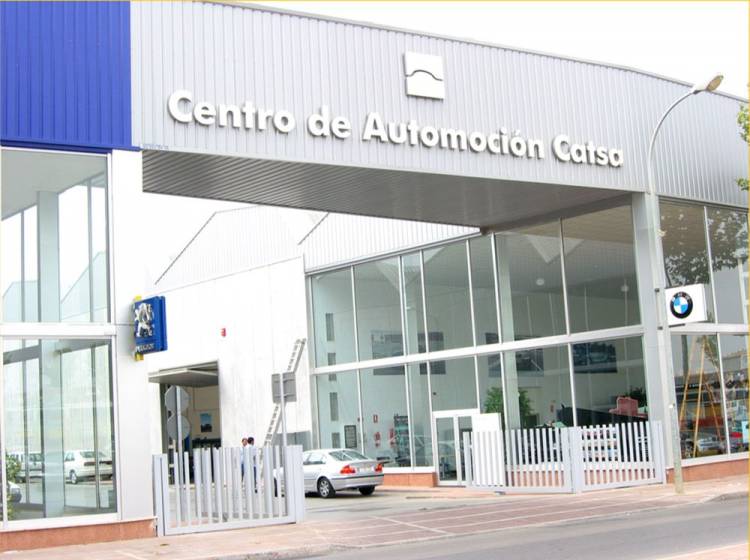 Rótulo cartel Frente en acero inoxidable con neón Catsa Comercial AutoTractor SA