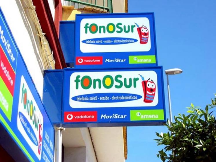 Rótulo luminoso, Banderola de Fonosur Dos Hermanas Sevilla