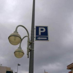 Rótulo cartel Parking Málaga