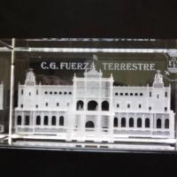 Cuartel General de la Fuerza Terrestre Cubo trofeo cristal al láser