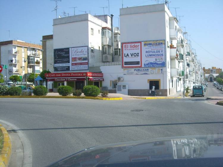 Autovía Sevilla-Cádiz. Cartel lona publicitaria de Gran formato