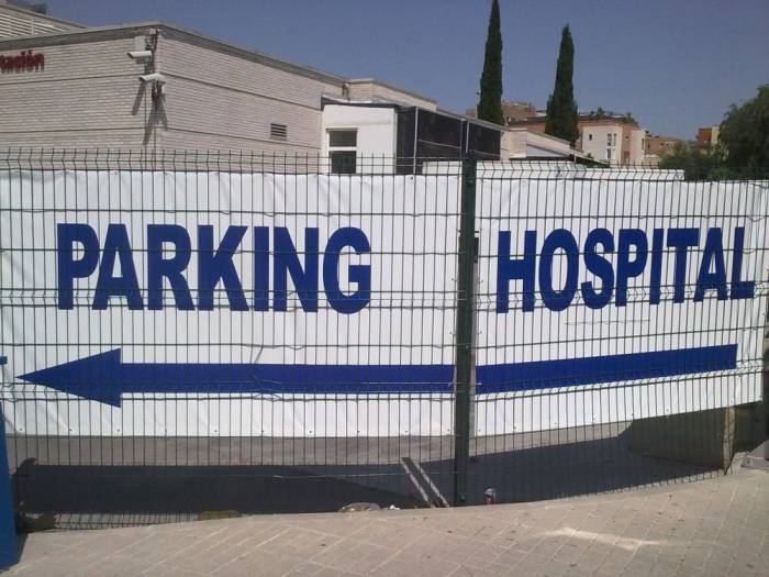 Lonas indicadoras parking, Hotel Palmera Sevilla