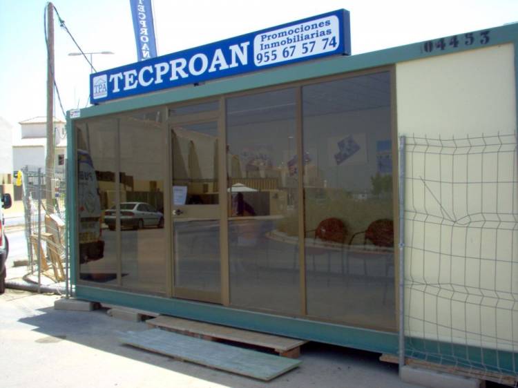 Rótulo luminoso. Caseta de ventas Tecproan Dos Hermanas Sevilla