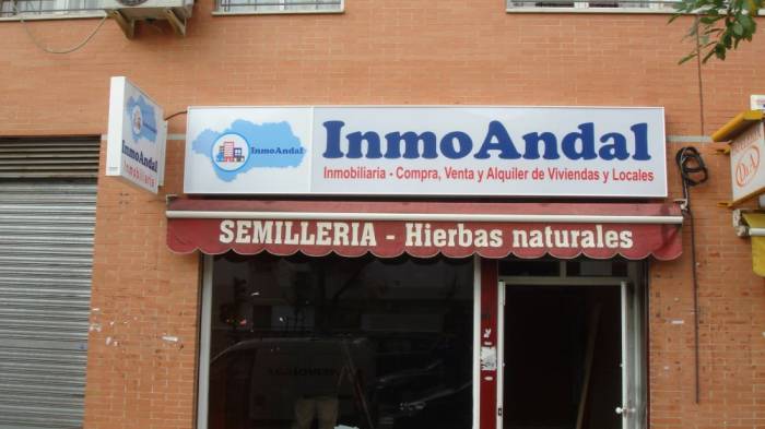 Rótulo luminoso. Inmobiliaria Inmo Andal Sevilla