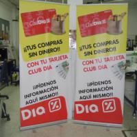 Roll up con lona, Supermercados Maxidía, Día España. Sevilla