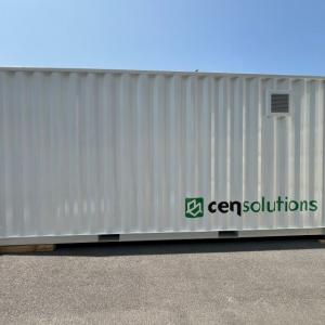 Rotulación de contenedores container en vinilo de corte especial para CenSolutions en Dos Hermanas Sevilla.