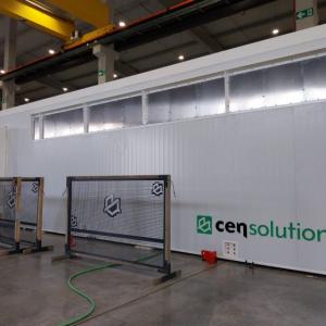 Rotulaci&oacute;n de contenedores container en vinilo de corte especial para CenSolutions en Dos Hermanas Sevilla.