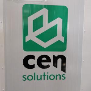 Rotulaci&oacute;n de contenedores container en vinilo de corte especial para CenSolutions en Dos Hermanas Sevilla.