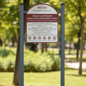 T&oacute;tem o monolito Ayuntamiento de Sevilla.