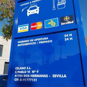 T&oacute;tem para gasolinera Autofuel en Dos Hermanas, Sevilla.