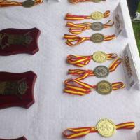Medallas fundidas y personalizadas IV Carrera Las 3 Leguas de las Marismas. Futer Sevilla