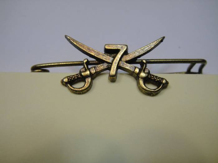 Asociación Sagunto 7, Sevilla. Pin en acabado bronce