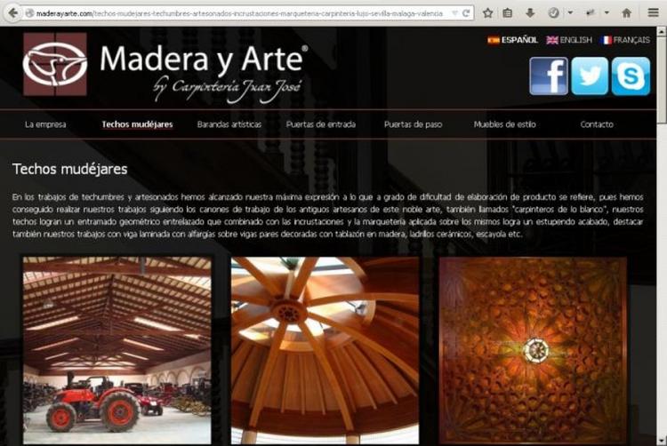 maderayarte.com. Diseño web en Sevilla