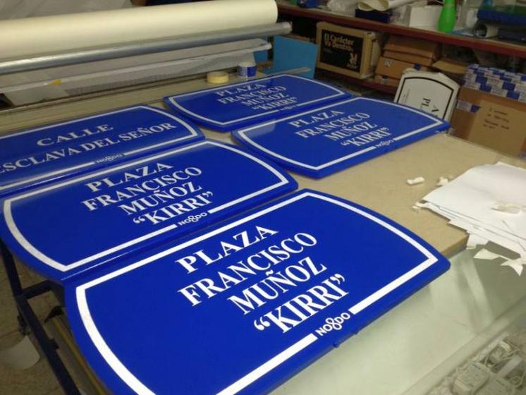 Rótulo Cartel de Señalización Callejero de Sevilla. Trabajos realizados para Soinan. 