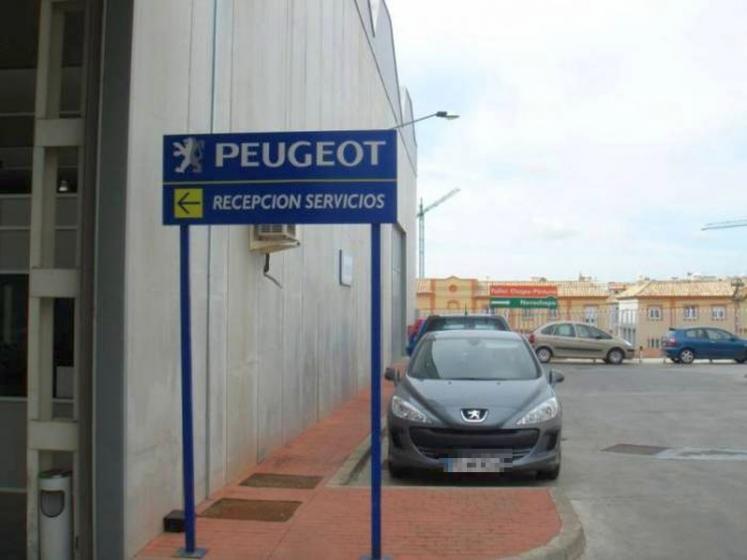 Rótulo Cartel Talleres Peugeot Motrisa Dos Hermanas Sevilla