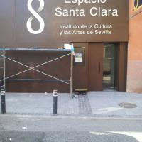 Rótulo cartel letras corpóreas. Espacio Santa Clara, Sevilla
