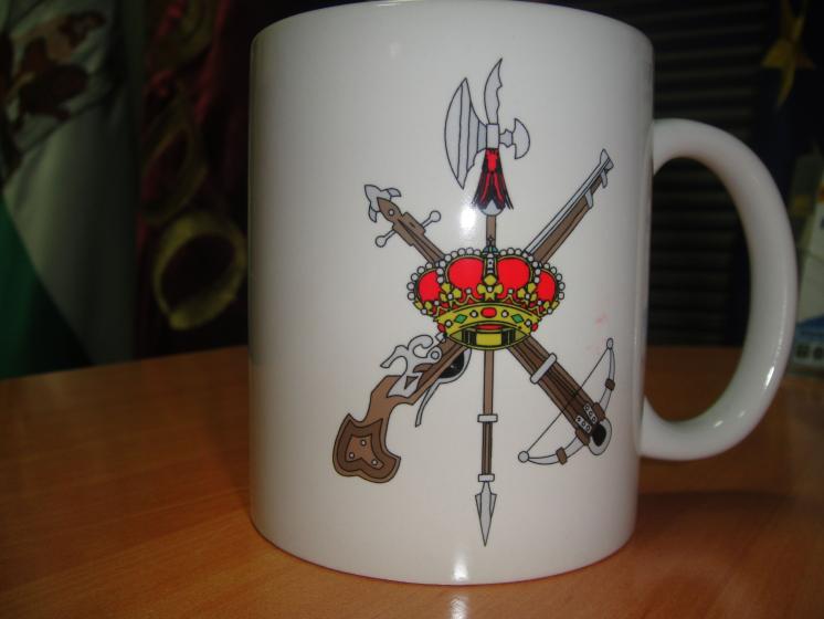 Grupo de Caballería La Legión Ronda Málaga. Tasa grabadas por sublimación