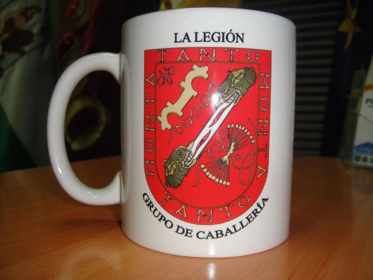 Grupo de Caballer&iacute;a La Legi&oacute;n Ronda M&aacute;laga. Taza grabadas por sublimaci&oacute;n
