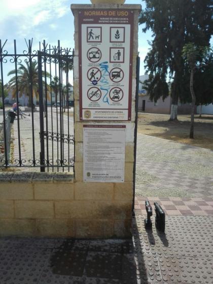 Rótulo cartel Cartelería Participación Ciudadana. Ayuntamiento de Utrera Sevilla