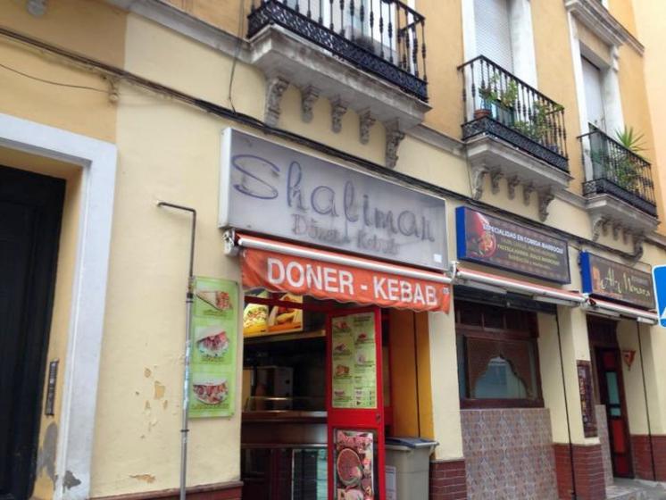 Rótulo de letras y logos de neón pírex. Shalimar Kebab, la Alameda Sevilla