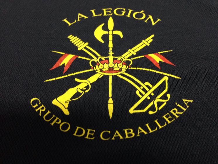 Serigrafia tetilla. La Legión Española. Grupo de Caballería. Ronda