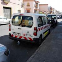 Rotulación de furgoneta en vinilo de corte. Eiffage Infraestructuras mantenimiento de carrteras Sevilla