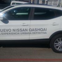 Rotulación en vinilo de corte. Nissan Casqai, Vanauto Sueminencia Sevilla