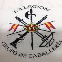 Serigrafia tetilla. La Legión Española. Grupo de Caballería. Ronda