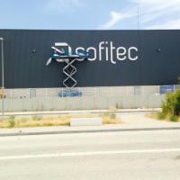 Sofitec Airbus Militari Sevilla Fabricaci&oacute;n y Montaje de letras corp&oacute;reas lacadas para Sofitec en Sevilla
