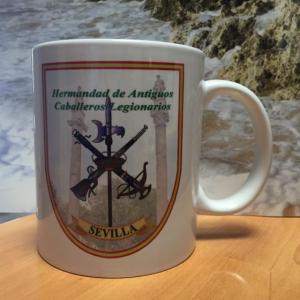 Hermandad de Antiguos Caballeros de la Legión. Taza serigrafiada.