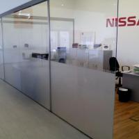 Nueva rotulación en vinilo para la Nissan Andalsyr de Huelva. Trabajos realizados para Soinan.