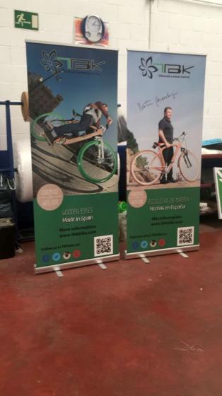 Booden Bikes, Dos Hermanas Sevilla. Roll up con l&aacute;mina de poliester