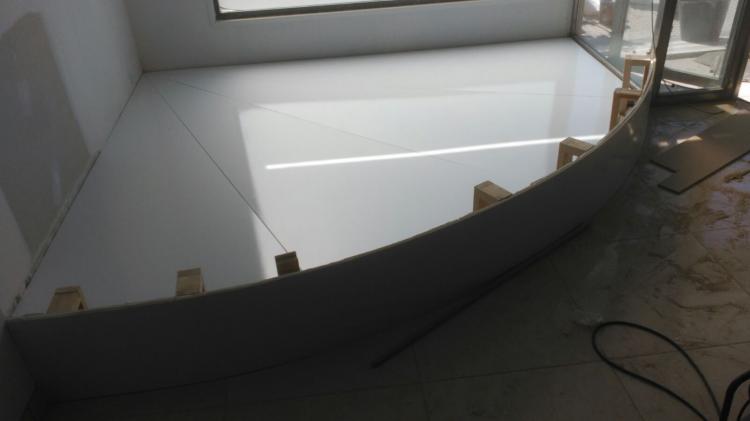 Forrado suelo con pvc de 3 mm y rotulado en vinilo. Mairena del Aljarafe Sevilla