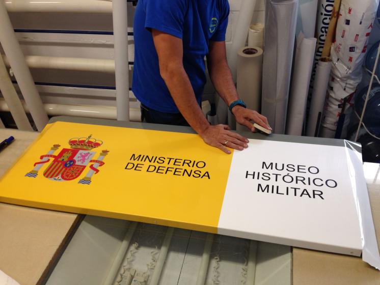 Rótulo Cartel Museo Histórico Militar de Sevilla