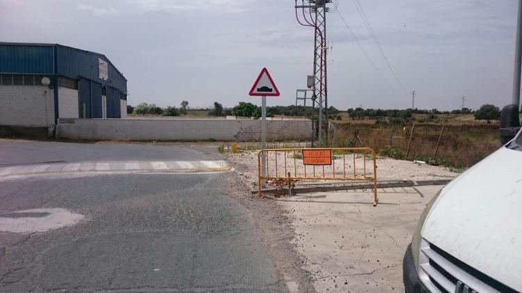 Rótulo cartel Polígono La Palmera Dos Hermanas Sevilla