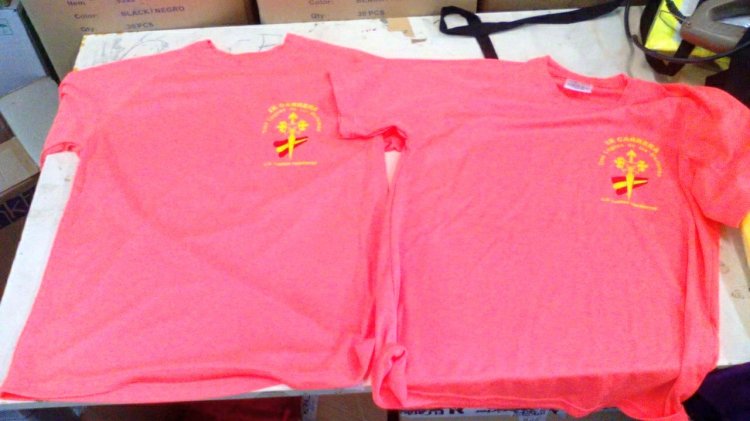 Camiseta técnica en serigrafía. Carrera las 3 Leguas de las Marismas. Futer Sevilla