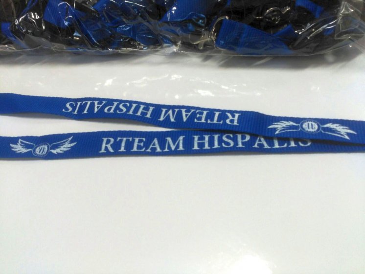 Lanyard serigrafiado para Grupo motorista Rteam Híspalis Sevilla