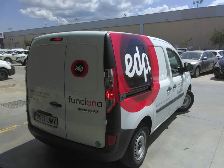 Rotulación de furgoneta en vinilo fundido en impresión digital. EDP en Sevilla y Málaga