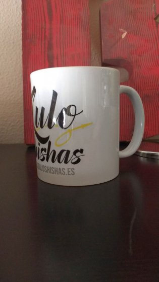 Taza grabada en sublimación. Zulo Shishas Dos Hermanas Sevilla.