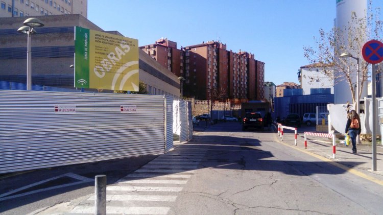 Valla cartel de obra homologado para la Junta Andalucía. Sevilla.