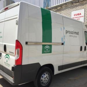 Rotulación de flota nueva con vinilos poliméricos. Proazimut Sevilla. Idema Grupo