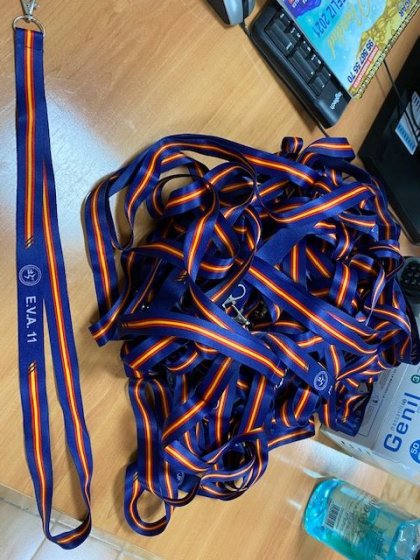 Lanyard serigrafiado. Ejército del Aire Sevilla.