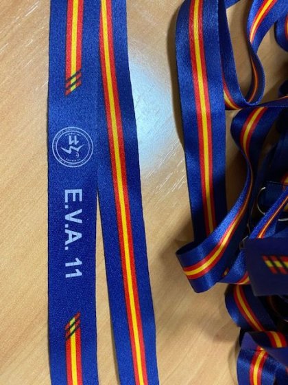 Lanyard serigrafiado. Ejército del Aire Sevilla.