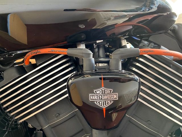 Personalización con vinilos y complementos metálicos, para Harley Dadvison de particular en Sevilla.