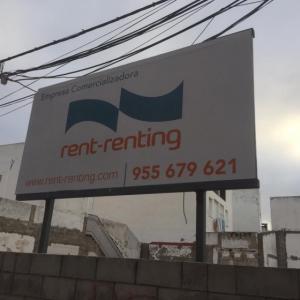 Valla promoción y venta para Rent Renting Dos Hermanas en Sevilla.