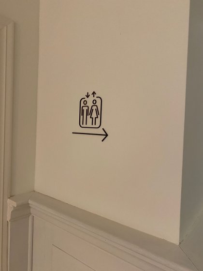 Rótulo indicador para plantas, puertas, para el Hotel Regidor H10 en Sevilla.