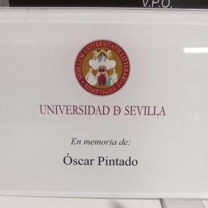 Placas de metacrilato. Universidad de Sevilla.